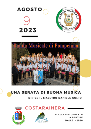 La banda musicale di Pompeiana-9 agosto 2023 ore 21.30
