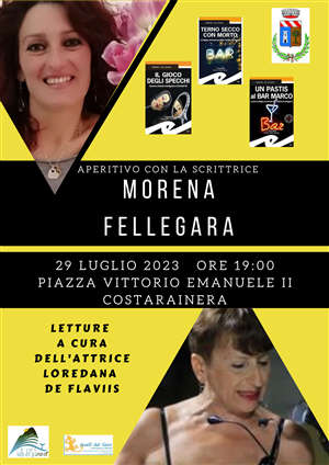 Morena Fellegara presenta la sua trilogia di libri gialli, 29 luglio ore 19.00